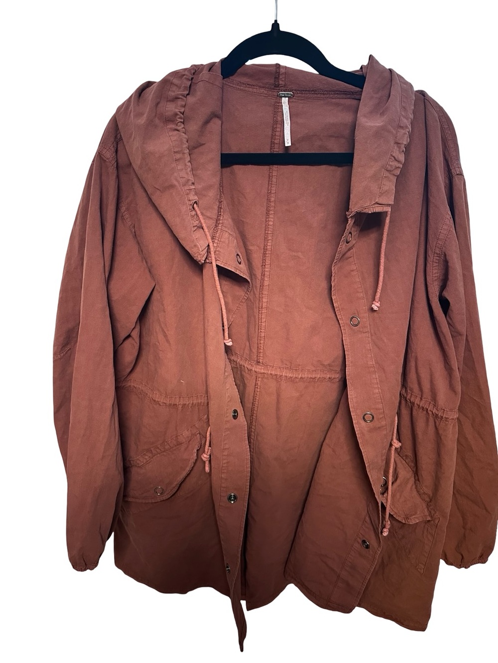 Free People Hooded Utility Jacket